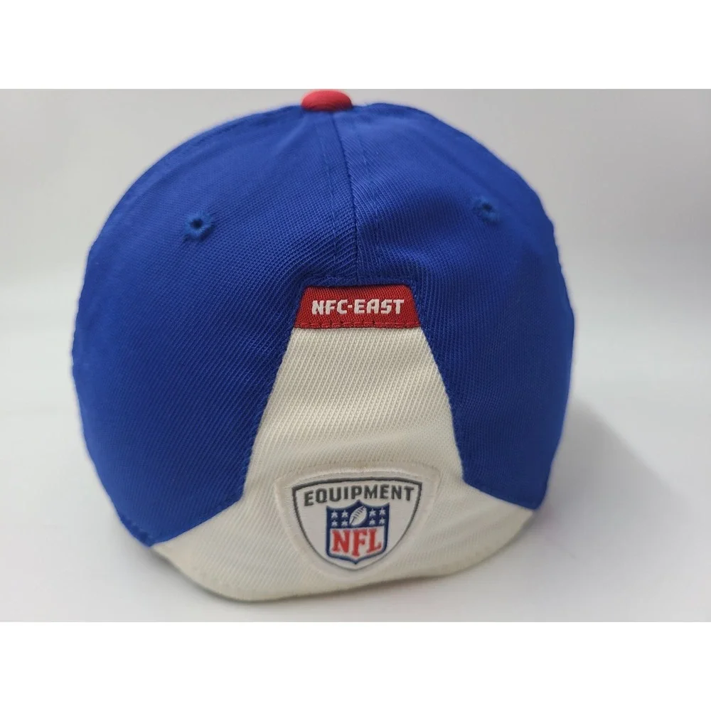 New York Giants Reebok Flex Fitted M-L Hat Cap Nylon Blend Men NFL Football Blue